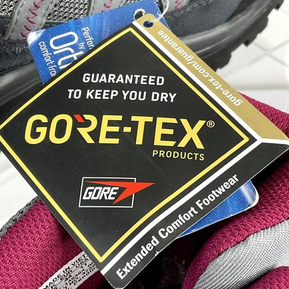 Salomon Boots Womens Sz 9.5 Gray Mauve Hiking Contagrip Ortholite $230 New - Picture 12 of 15